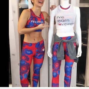 Peloton With Emma Floral Leggings & Bra Set!! Both items are XL. EUC